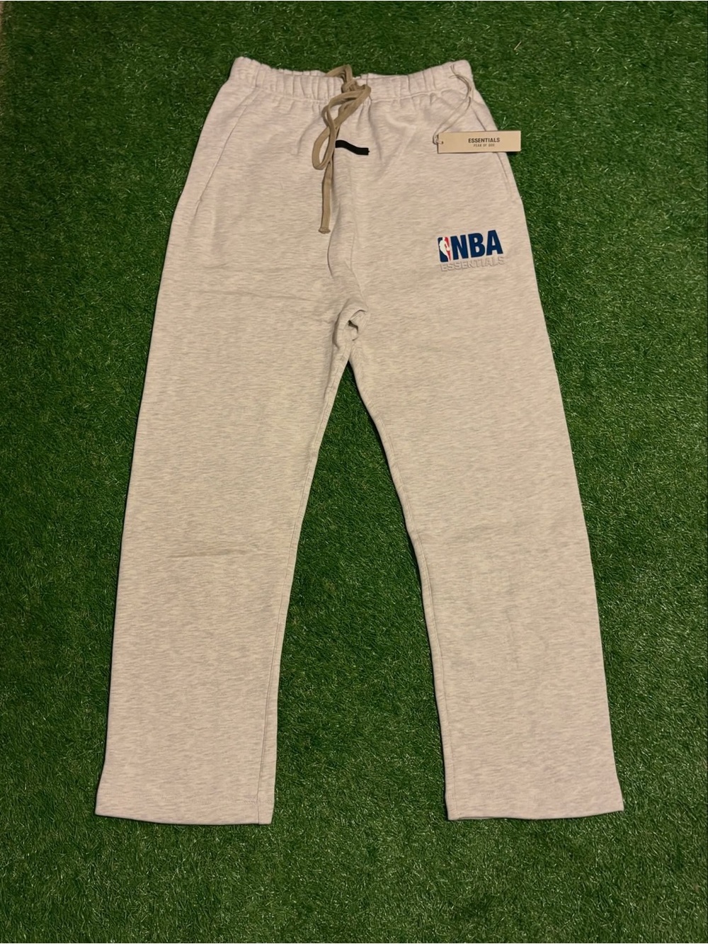 Essentials Fear of God NBA Grey Uncuffed Pants